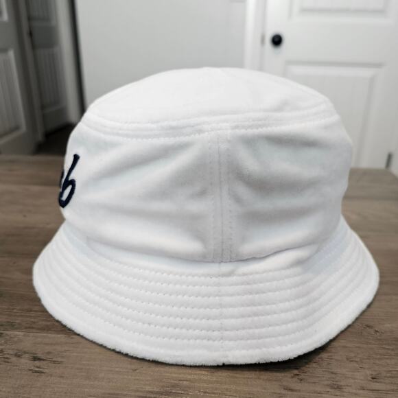 Vintage Notre Dame Bucket Hat 90s White Blue Fighting Irish ND NCAA Fleece Retro - Picture 3 of 9